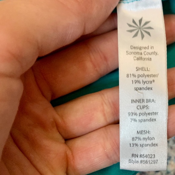 ATHLETA double take teal tank top size M - Picture 10 of 11